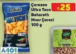 ÇEREZYA ULTRA TACO BAHARATLI MISIR ÇEREZİ 100 G